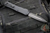 Heretic Manticore-X OTF Auto- Double Edge- Tactical- Black Frag Pattern Handle- DLC Finished Black Blade- Black HW H032F-6A-T