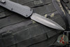 Heretic Manticore-X OTF Auto- Double Edge- Tactical- Black Frag Pattern Handle- DLC Finished Black Blade- Black HW H032F-6A-T