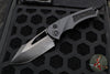 Heretic Knives Pariah Manual Folder- Black Handle- DLC Battle Black Blade H046-6A-T