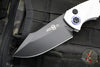 Heretic Knives Pariah OTS Auto Knife- Blizzard Finished Handle- Black Blade H048-4A-BLZ