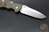 Hinderer Eklipse 3.5" Spearpoint Blade- AUTOMATIC-  Battle Bronze Titanium- Stonewash Finish S45VN Blade
