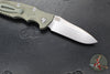 Hinderer Eklipse 3.5" Spearpoint Blade- AUTOMATIC-  Battle Green Titanium- Stonewash Finish S45VN Blade