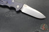 Hinderer Eklipse 3.5" Spearpoint Blade- AUTOMATIC-  Battle Purple Titanium- Stonewash Finish S45VN Blade