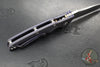 Hinderer Eklipse 3.5" Spearpoint Blade- AUTOMATIC-  Battle Purple Titanium- Stonewash Finish S45VN Blade