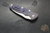 Hinderer Eklipse 3.5" Spearpoint Blade- AUTOMATIC-  Battle Purple Titanium- Stonewash Finish S45VN Blade