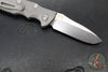 Hinderer Eklipse 3.5" Spearpoint Blade- AUTOMATIC-  Working Finish Titanium- Stonewash Finish S45VN Blade