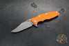 Hinderer Eklipse 3.5"- Bowie Edge- Battle Bronze Ti And Various G-10 Handles- Working Finish S45VN Blade