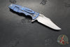 Hinderer Eklipse 3.5"- Bowie Edge- Stonewash Blue Finished Ti And Various G-10 Handles- Stonewash S45VN Blade