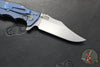 Hinderer Eklipse 3.5"- Bowie Edge- Stonewash Blue Finished Ti And Various G-10 Handles- Stonewash S45VN Blade