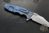 Hinderer Eklipse 3.5"- Bowie Edge- Stonewash Blue Finished Ti And Various G-10 Handles- Stonewash S45VN Blade