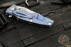 Hinderer Eklipse 3.5"- Harpoon Tanto- Battle Blue Titanium And Black G-10- Working Finish S45VN Blade
