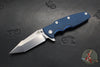 Hinderer Eklipse 3.5"- Harpoon Tanto- Battle Blue Titanium And BlueBlack G-10- Stonewash Finished S45VN Blade
