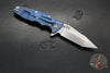 Hinderer Eklipse 3.5"- Harpoon Tanto- Battle Blue Titanium And BlueBlack G-10- Stonewash Finished S45VN Blade