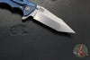 Hinderer Eklipse 3.5"- Harpoon Tanto- Battle Blue Titanium And BlueBlack G-10- Stonewash Finished S45VN Blade