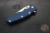 Hinderer Eklipse 3.5"- Harpoon Tanto- Battle Blue Titanium And BlueBlack G-10- Stonewash Finished S45VN Blade