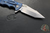 Hinderer Eklipse 3.5"- Harpoon Tanto- Battle Blue Titanium And Blue G-10- Stonewash Finished S45VN Blade