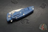 Hinderer Eklipse 3.5"- Harpoon Tanto- Battle Blue Titanium And Blue G-10- Stonewash Finished S45VN Blade