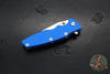 Hinderer Eklipse 3.5"- Harpoon Tanto- Battle Blue Titanium And Blue G-10- Stonewash Finished S45VN Blade