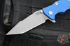 Hinderer Eklipse 3.5"- Harpoon Tanto- Battle Blue Titanium And Blue G-10- Working Finish S45VN Blade