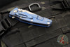 Hinderer Eklipse 3.5"- Harpoon Tanto- Battle Blue Titanium And Blue G-10- Working Finish S45VN Blade