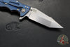 Hinderer Eklipse 3.5"- Harpoon Tanto- Battle Blue Titanium And Orange G-10- Stonewash Finished S45VN Blade