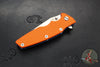 Hinderer Eklipse 3.5"- Harpoon Tanto- Battle Blue Titanium And Orange G-10- Stonewash Finished S45VN Blade