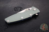 Hinderer Eklipse 3.5"- Harpoon Tanto- Battle Blue Titanium And Translucent Green G-10- Stonewash Finished S45VN Blade
