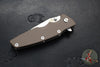 Hinderer Eklipse 3.5"- Harpoon Tanto- Battle Bronze Titanium And FDE G-10- Stonewash Finished S45VN Blade