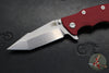 Hinderer Eklipse 3.5"- Harpoon Tanto- Battle Bronze Titanium And Red G-10- Stonewash Finished S45VN Blade