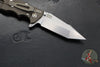 Hinderer Eklipse 3.5"- Harpoon Tanto- Battle Bronze Titanium And Red G-10- Stonewash Finished S45VN Blade