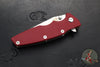 Hinderer Eklipse 3.5"- Harpoon Tanto- Battle Bronze Titanium And Red G-10- Stonewash Finished S45VN Blade