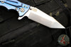 Hinderer Eklipse 3.5"- Harpoon Tanto- Stonewash Blue Titanium And Black G-10- Stonewash Finished S45VN Blade
