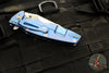 Hinderer Eklipse 3.5"- Harpoon Tanto- Stonewash Blue Titanium And Black G-10- Stonewash Finished S45VN Blade