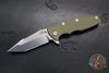 Hinderer Eklipse 3.5"- Harpoon Tanto- Stonewash Bronze Finished Titanium And OD Green G-10- Stonewash Finished S45VN Blade