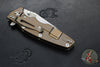 Hinderer Eklipse 3.5"- Harpoon Tanto- Stonewash Bronze Finished Titanium And OD Green G-10- Stonewash Finished S45VN Blade