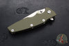 Hinderer Eklipse 3.5"- Harpoon Tanto- Stonewash Bronze Finished Titanium And OD Green G-10- Stonewash Finished S45VN Blade