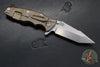 Hinderer Eklipse 3.5"- Harpoon Tanto- Stonewash Bronze Finished Titanium And Orange G-10- Stonewash Finished S45VN Blade