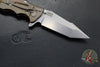Hinderer Eklipse 3.5"- Harpoon Tanto- Stonewash Bronze Finished Titanium And Orange G-10- Stonewash Finished S45VN Blade