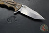 Hinderer Eklipse 3.5"- Harpoon Tanto- Stonewash Bronze Finished Titanium And Red G-10- Stonewash Finished S45VN Blade