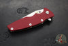 Hinderer Eklipse 3.5"- Harpoon Tanto- Stonewash Bronze Finished Titanium And Red G-10- Stonewash Finished S45VN Blade