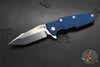 Hinderer Eklipse 3.5"- Harpoon Tanto- Stonewash Finished Titanium And BlueBlack G-10- Stonewash Finished S45VN Blade