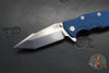 Hinderer Eklipse 3.5"- Harpoon Tanto- Stonewash Finished Titanium And BlueBlack G-10- Stonewash Finished S45VN Blade