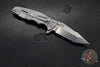 Hinderer Eklipse 3.5"- Harpoon Tanto- Stonewash Finished Titanium And BlueBlack G-10- Stonewash Finished S45VN Blade