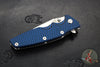 Hinderer Eklipse 3.5"- Harpoon Tanto- Stonewash Finished Titanium And BlueBlack G-10- Stonewash Finished S45VN Blade