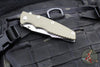 Hinderer Eklipse 3.5"- Harpoon Tanto- Stonewash Finished Titanium And OD Green G-10- Stonewash Finished S45VN Blade