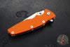 Hinderer Eklipse 3.5"- Harpoon Tanto- Stonewash Finished Titanium And Orange G-10- Stonewash Finished S45VN Blade