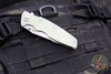 Hinderer Eklipse 3.5"- Harpoon Tanto- Stonewash Finished Titanium And Translucent Green G-10- Stonewash Finished S45VN Blade