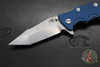 Hinderer Eklipse 3.5"- Harpoon Tanto- Working Finish Titanium And BlueBlack G-10- Stonewash Finished S45VN Blade
