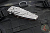 Hinderer Eklipse 3.5"- Harpoon Tanto- Working Finish Titanium And Orange G-10- Working Finish S45VN Blade