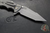 Hinderer Eklipse 3.5"- Harpoon Tanto- Working Finish Titanium And Translucent Green G-10- Working Finish S45VN Blade
